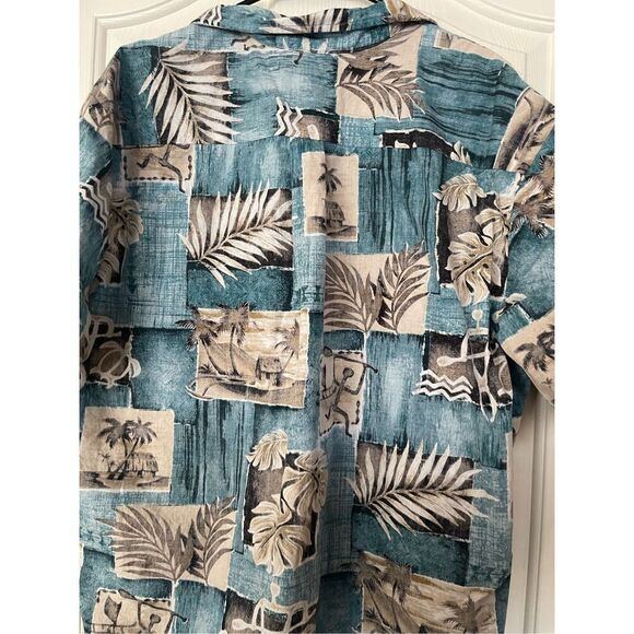 Bishop St Apparel Men's Tropical Hawaiian Collared Buttoned Shirt Size 3XL - Picture 11 of 12